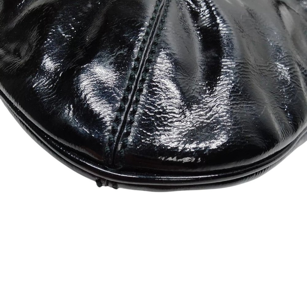 647193BC (L2) YVES Saint Laurent Hand Bag Black Enamel - Picture 5 of 9